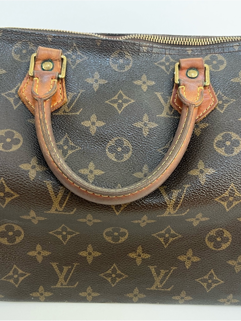 Louis Vuitton Monogram Canvas Mini Satchel in Brown and Tan